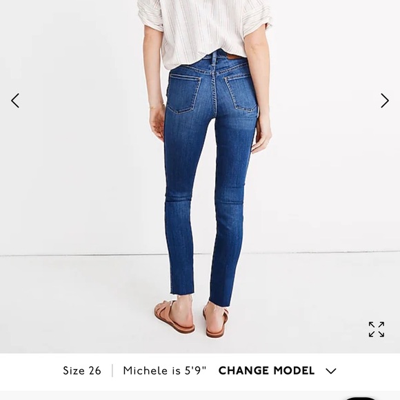 Madewell 10" High-Rise Skinny Crop Jeans: Button-Front TENCEL™ Denim Edition - Picture 6 of 7